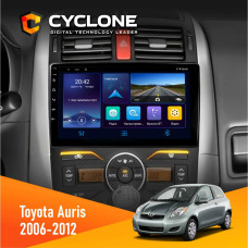 Штатная магнитола Toyota Auris 2006-2012 Cyclone C9006 4x64, DSP, DVR