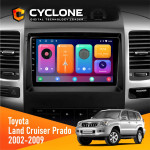 Штатная магнитола Toyota Land Cruiser (100) 2003-2008 Cyclone C9CPL 2x32
