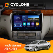 Штатная магнитола Toyota Avensis 2002-2008 Cyclone C9006 4x64, DSP, DVR