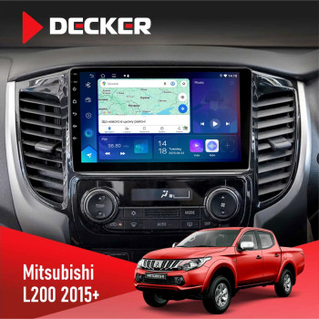 Штатна магнітола Mitsubishi L200 2015+ Climate Decker D9-007 4x64 DSP 360 4G