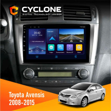 Штатная магнитола Toyota Avensis 2008-2015 Cyclone C9006 4x64, DSP, DVR
