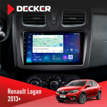 Штатная магнитола Renault Sandero, Logan 2012-2020 Decker D9-007 4x64 DSP 360 4G