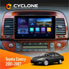 Штатная магнитола Toyota Camry 30 Wood 2001-2007 Cyclone C9006 4x64, DSP, DVR