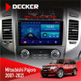 Штатная магнитола Mitsubishi Pajero 2007-2021 AMP Rockford Decker D9002 6x128, DSP, 360