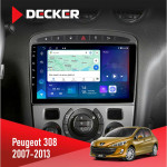 Штатна магнітола Peugeot 308 2007-2013 Black Decker D9-007 4x64 DSP 360 4G