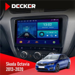 Штатна магнітола Skoda Octavia A7 2013-2020 Decker D10002 6x128, DSP, 360, 2k