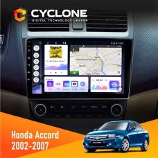  Штатна магнітола Honda Accord 2002-2007 Cyclone C10004 4x64, DSP, 2k