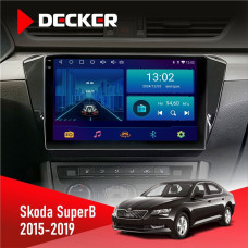  Штатна магнітола Skoda SuperB 2015-2019 Decker D10002 6x128, DSP, 360, 2k