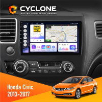 Штатная магнитола Honda Civic 2013-2017 Cyclone C10004 4x64, DSP, 2k