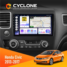  Штатна магнітола Honda Civic 2013-2017 Cyclone C10004 4x64, DSP, 2k