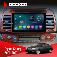 Штатная магнитола Toyota Camry 30 2001-2007 Wood Decker D9003 6x128, DSP, 4G, 2k