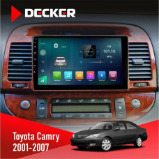 Штатная магнитола Toyota Camry 30 2001-2007 Wood Decker D9003 6x128, DSP, 4G, 2k