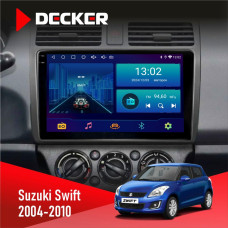  Штатна магнітола Suzuki Swift 2004-2010 Decker D10002 6x128, DSP, 360, 2k