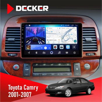 Штатная магнитола Toyota Camry 30 2001-2007 Wood Decker D9-006 4x64, 4G