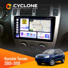  Штатна магнітола Hyundai Tucson 2005-2010 Cyclone C10004 4x64, DSP, 2k