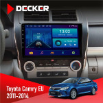 Штатная магнитола Toyota Camry 2011-2014 Decker D10002 6x128, DSP, 360, 2k