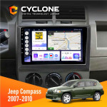 Штатная магнитола Jeep Compass 2007-2010 Cyclone C10-011 4x64, DSP