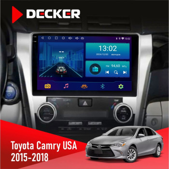  Штатна магнітола Toyota Camry 2015-2018 USA Decker D10002 6x128, DSP, 360, 2k
