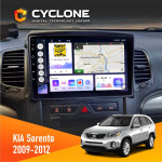 Штатная магнитола KIA Sorento 2009-2012 Cyclone C10-011 4x64, DSP