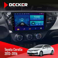  Штатна магнітола Toyota Corolla 2013-2016 Decker D10002 6x128, DSP, 360, 2k