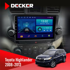  Штатна магнітола Toyota Highlander 2008-2013 Decker D10002 6x128, DSP, 360, 2k