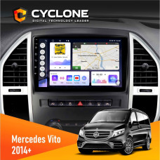  Штатна магнітола Mercedes-Benz Vito 2014+ Cyclone C10004 4x64, DSP, 2k