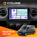 Штатная магнитола Renault Master 2010-2019 Cyclone C10-011 4x64, DSP