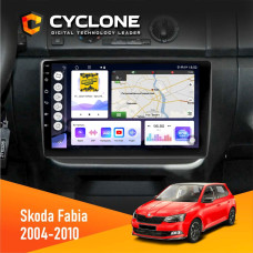 Штатная магнитола Skoda Fabia 2004-2010 Cyclone C10004 4x64, DSP, 2k