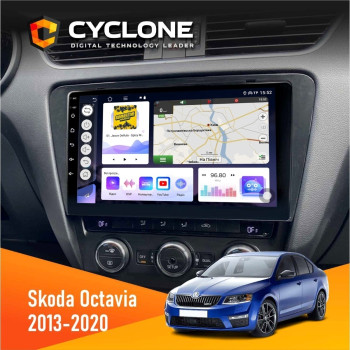 Штатна магнітола Skoda Octavia A7 2013-2020 Cyclone C10-011 4x64, DSP