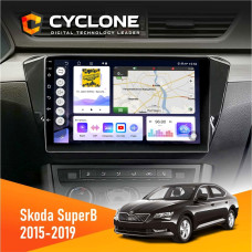 Штатная магнитола Skoda SuperB 2015-2019 Cyclone C10004 4x64, DSP, 2k