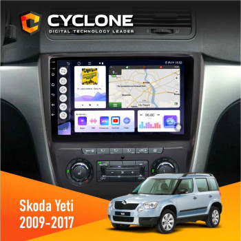 Штатна магнітола Skoda Yeti 2009-2017 Cyclone C10-011 4x64, DSP