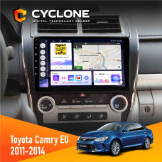 Штатная магнитола Toyota Camry 2011-2014 Cyclone C10004 4x64, DSP, 2k