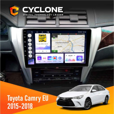 Штатная магнитола Toyota Camry 2015-2018 Cyclone C10004 4x64, DSP, 2k