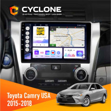 Штатная магнитола Toyota Camry 2015-2018 USA Cyclone C10004 4x64, DSP, 2k