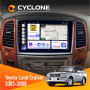 Штатная магнитола Toyota Land Cruiser (100) 2003-2008 Cyclone C10004 4x64, DSP, 2k
