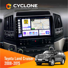 Штатная магнитола Toyota Land Cruiser (200) 2008-2015 Cyclone C10004 4x64, DSP, 2k