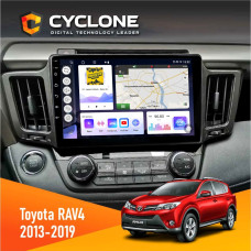 Штатная магнитола Toyota RAV4 2013-2019 Cyclone C10004 4x64, DSP, 2k