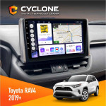 Штатная магнитола Toyota RAV4 2019+ Cyclone C10-011 4x64, DSP
