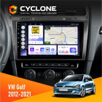 Штатная магнитола Volkswagen Golf 2012-2021 Cyclone C10-011 4x64, DSP