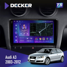 Штатная магнитола Audi A3 2003-2012 Decker TS9003 TS 4x64, DSP 4G, 2k