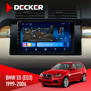 Штатная магнитола BMW X5 (E53) 1999-2006 Decker D9-008 8x128 DSP 4G