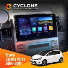 Штатная магнитола Toyota Corolla Verso 2004-2009 Cyclone C9006 4x64, DSP, DVR