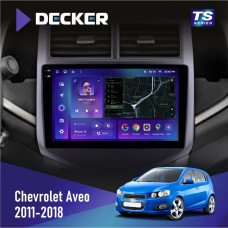 Штатная магнитола Chevrolet Aveo 2011-2018 Decker TS9004 TS 6x128, DSP 4G, 2k