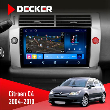 Штатная магнитола Citroen C4 2004-2010 Decker D9-008 8x128 DSP 4G