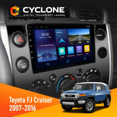 Штатная магнитола Toyota FJ Cruiser 2007-2016 Cyclone C9006 4x64, DSP, DVR