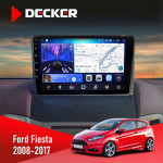 Штатная магнитола Ford Fiesta 2008-2017 Decker D9-006 4x64, 4G