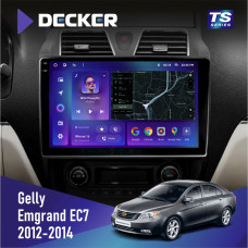 Штатная магнитола Gelly Emgrand EC7 2012-2014 Decker TS10004 TS 6x128, DSP 4G, 2k