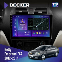 Штатная магнитола Gelly Emgrand EC7 2012-2014 Decker TS10002 TS 4x32, DSP, 4G