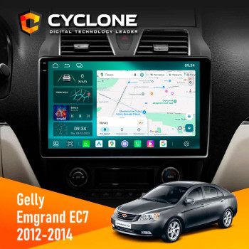 Штатна магнітола Gelly Emgrand EC7 2012-2014 Cyclone C10-013 4x64 DSP 4G