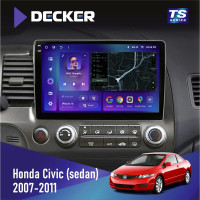 Штатная магнитола Honda Civic 2007-2011 Decker TS10003 TS 4x64, DSP 4G, 2k